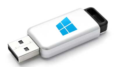 Using a USB flash drive to install an operating system
